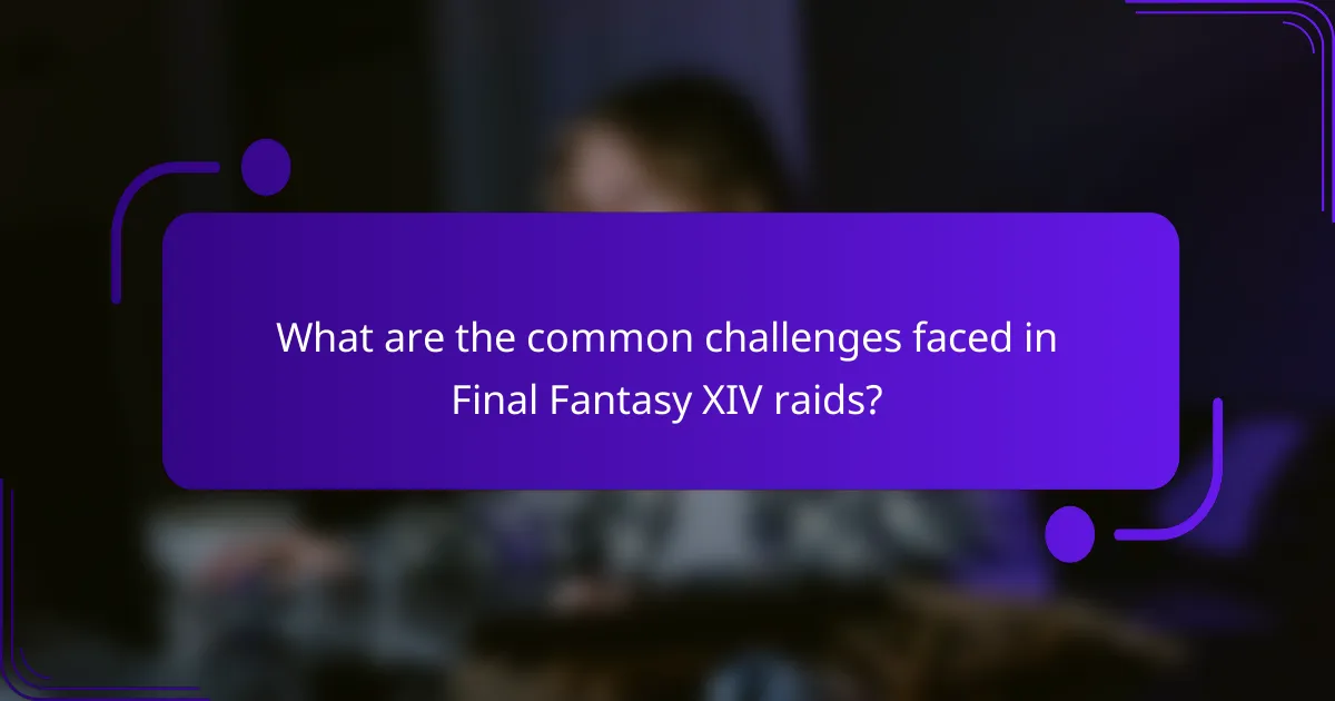 What are the common challenges faced in Final Fantasy XIV raids?